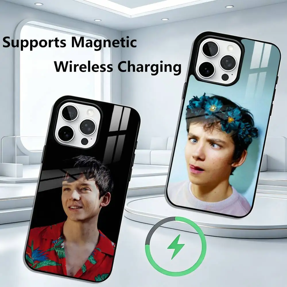 

ACTOR Asa-A Butterfield Phone Case For iPhone17,16,15,14,13,12,11 Plus,Pro Supports Magnetic Wireless Charging