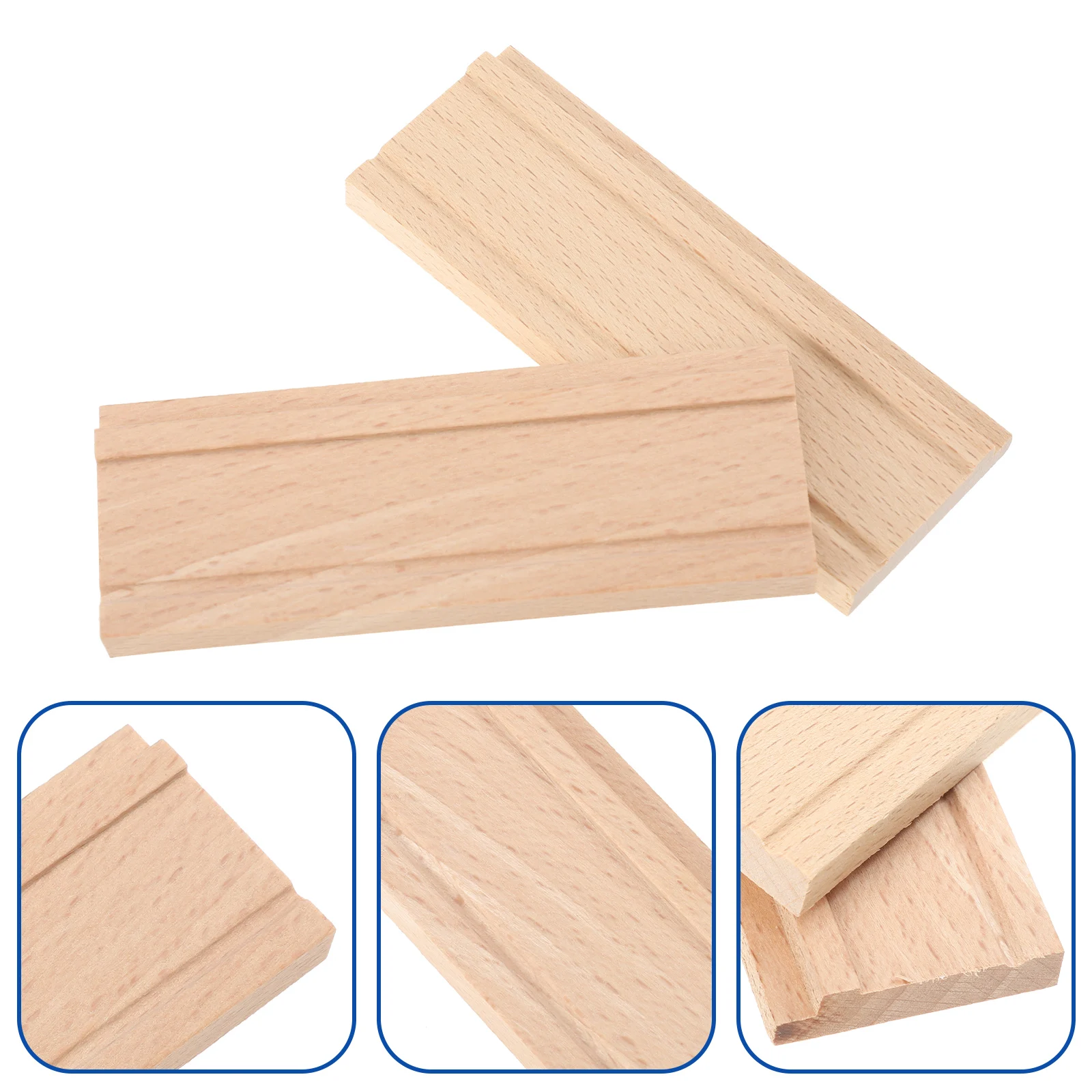 

2pcs 10-Tone Kalimba Bridge Solid Wood Thumb Piano Accessory Durable Replacement Diy Tool For Kalimba Piano Bridge Gift Family