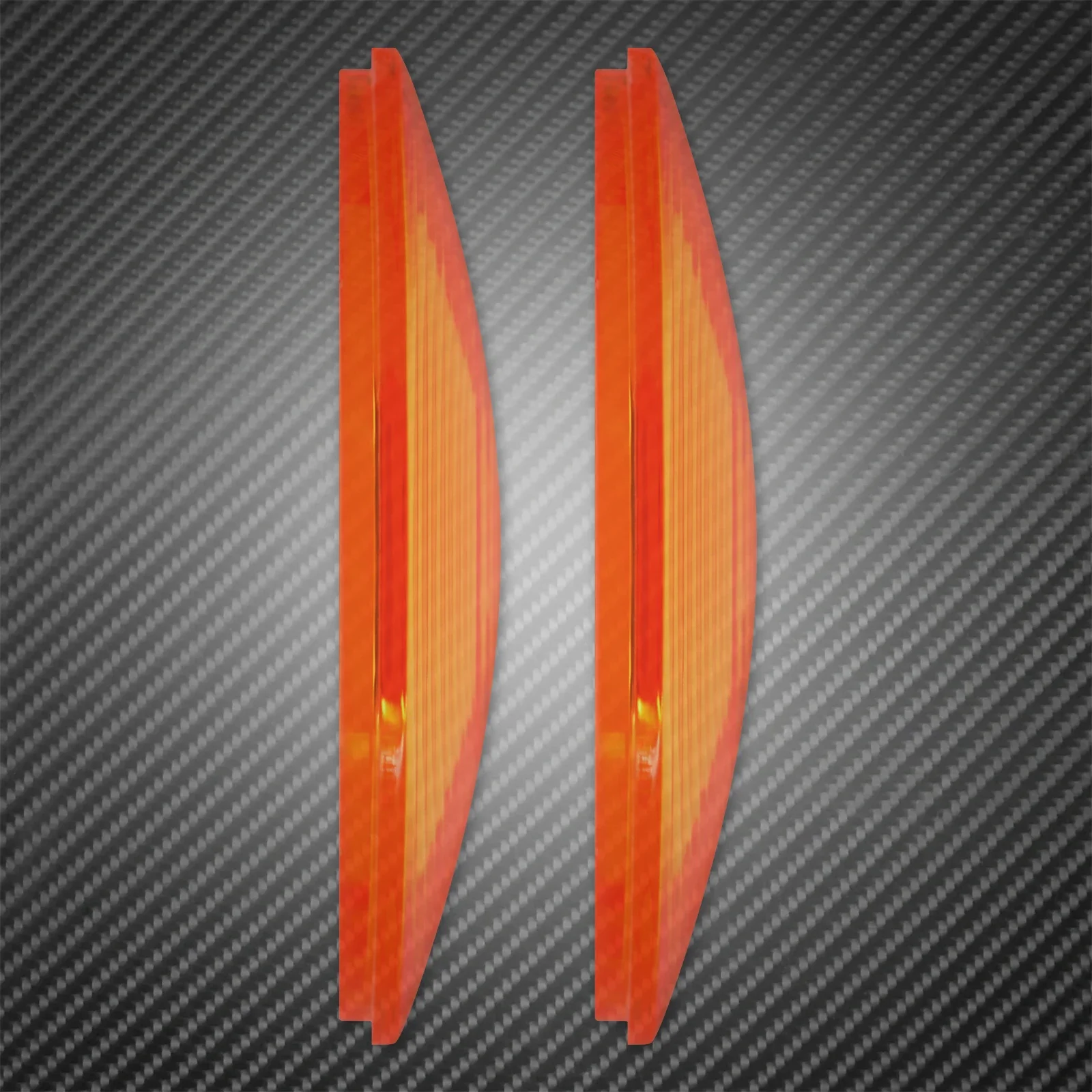 2PCS Motorcycle LED Turn Signal Light Indicator Smoke Red Clear Orange Lens Cover For Harley Softail Heritage Touring Road Glide