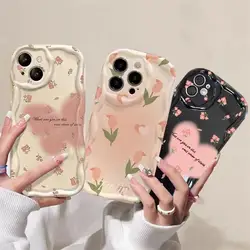 Telefoon Hoesje Voor Iphone 15 Pro Max 11 12 13 14 Pro Max 15 Pro 15 14 Plus 13 Mini Cover Bloem Vlinder Liefde Hart Siliconen