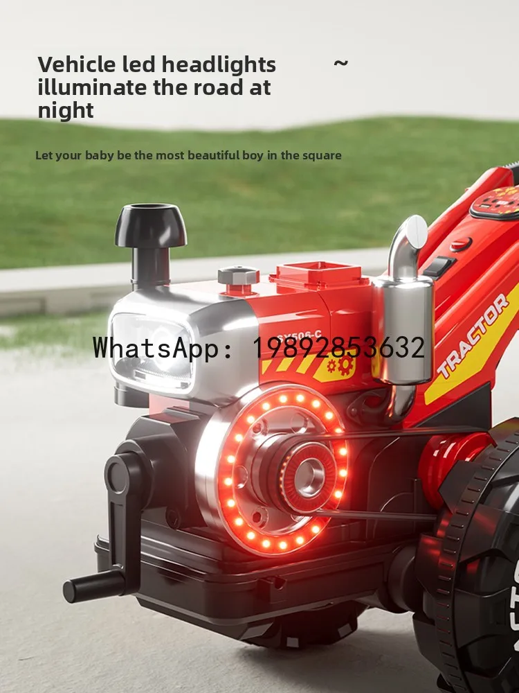 Auto Eléctrico de Juguete para Niños con Asiento Tipo Cubeta, Control Remoto, Asiento Doble Grande, Regalo para el Primer Cumpleaños