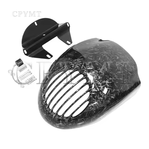 Motorcycle Forged pattern style Headlight Grill Fairing Cover ABS Plastic Windshiel Fit For Harley CH XL883 1200 Dyna Sportster
