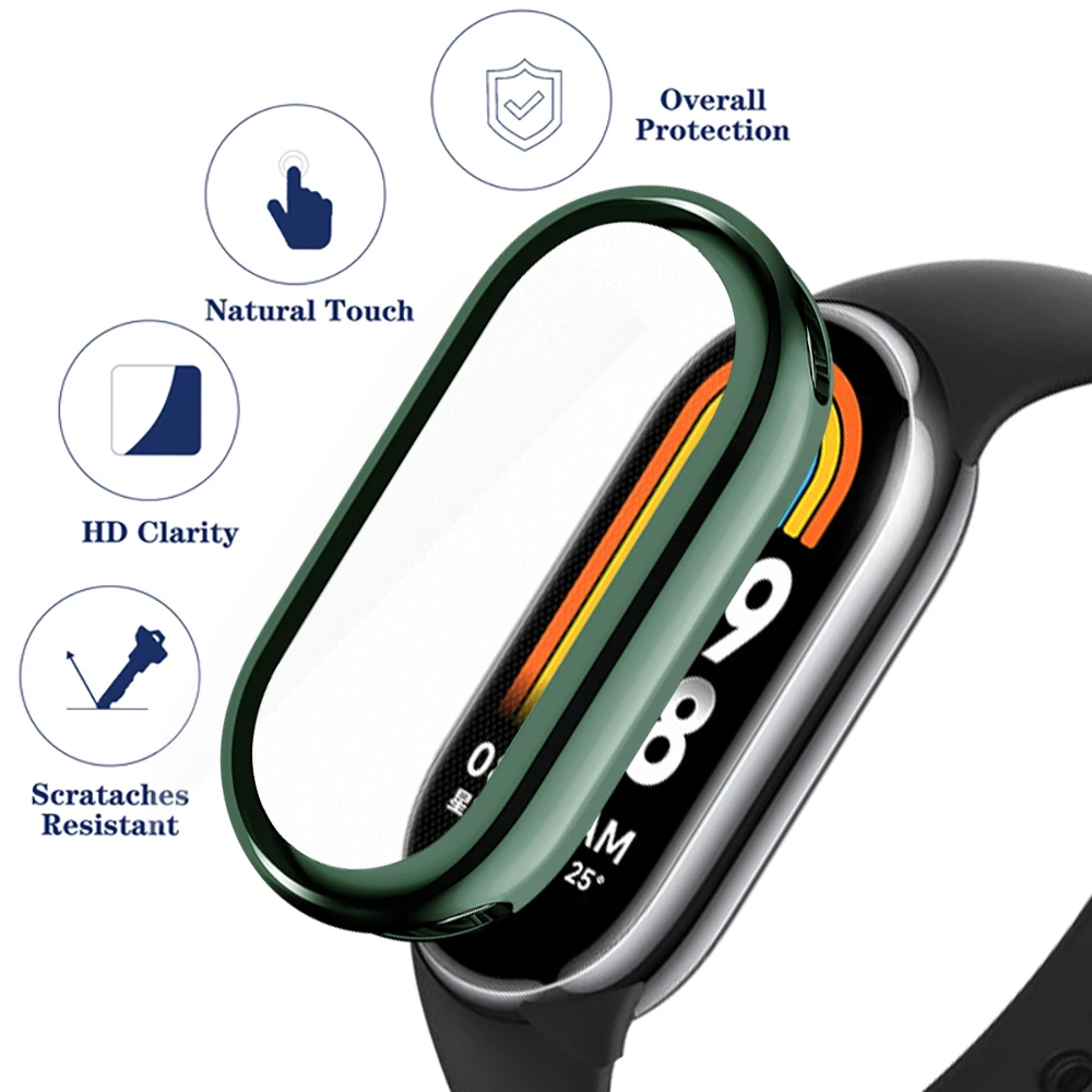 Coque souple en TPU pour Xiaomi Mi Band 8, housse de protection complète, cadre pare-chocs, bande de protection, accessoires