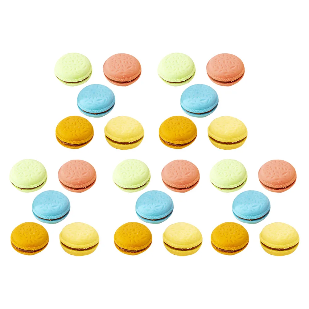 

Macaron Color Erasers 5 Boxes Lovely Small Educational Student Prizes Bulk Studying Kids Cute Kawaii Cool Rubber Safe Reliable