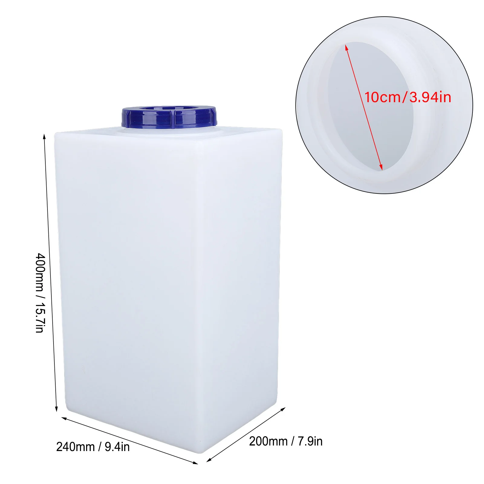 5 Sizes 3/5/10/12/16 Gallons RV Water Storage Tank Heat Cold Resistant PE Fresh Water Tank for Trailer Boat Yacht Accessories