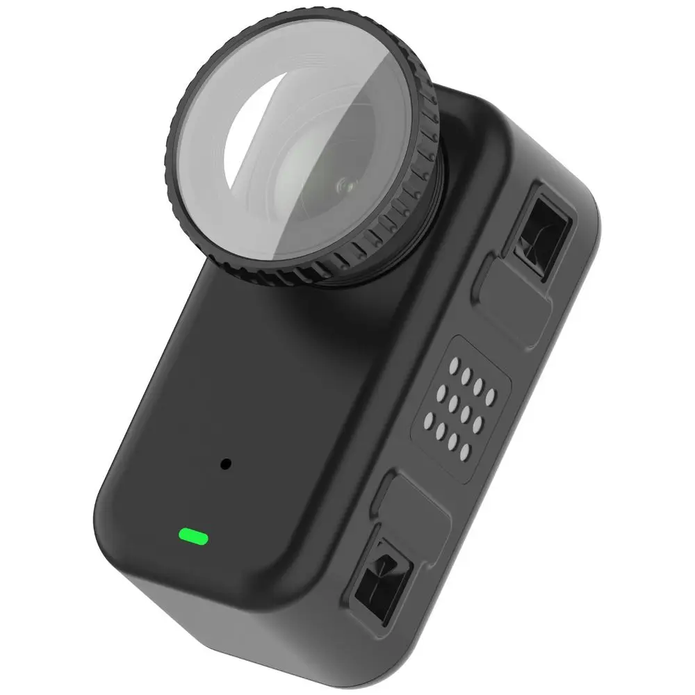 Protezione per lenti in vetro ottico Protezione per lenti durevole rimovibile Copriobiettivo protettivo antigraffio per DJI Osmo Nano