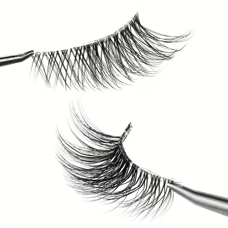 5 Paar Natürlich Aussehende Lockige Halbwimpern - Verleihen Ihren Augen Volumen und Definition für Dates, Partys und Bühnen-Make-up - Halbwimpern – Detail 3