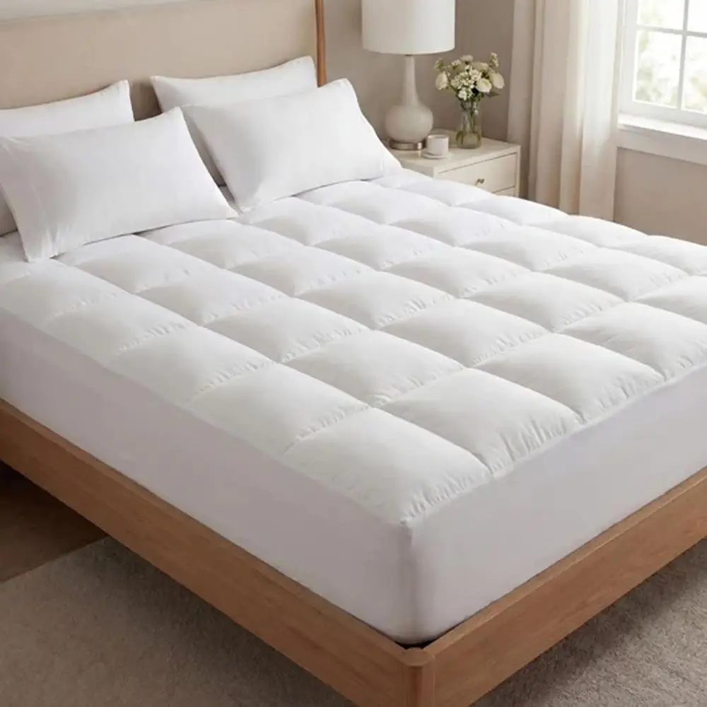 

Premium Quilted 1000GSM Luxury Extra Thick MattrTopper - Breathable & luy Sot, with 8-21 inch Deep ket, Hotel-Style Plush Top, O
