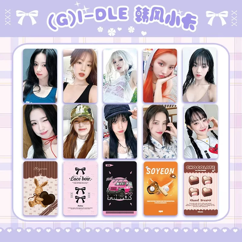 

6Pcs/Set (G)I-DLE Idol Girl New Series High Quality Lomo Crads YuQi MiYeon Minnie HD Printd Photocards SoYeon ShuHua Fans Gifts