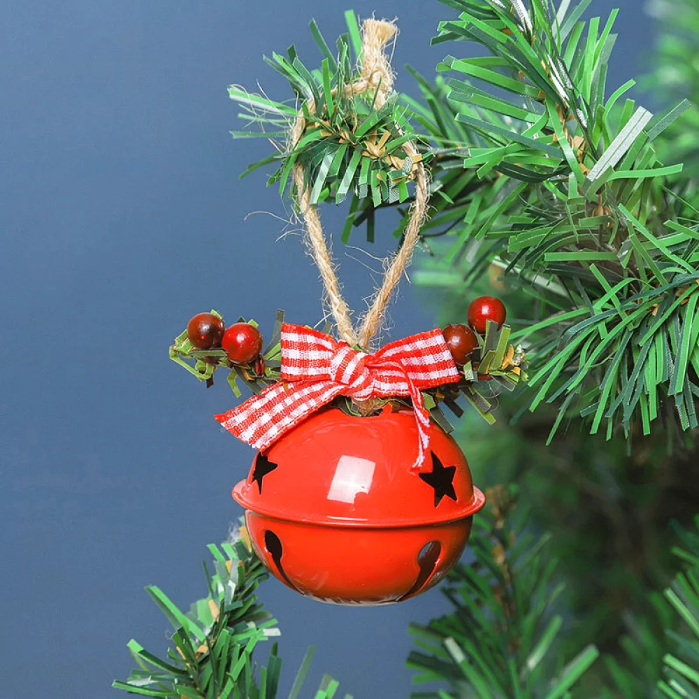Metal Horn Bell Ornament For Christmas Tree Hanging Decor Festive Holiday Supplies Minimalist Interior Home Accents