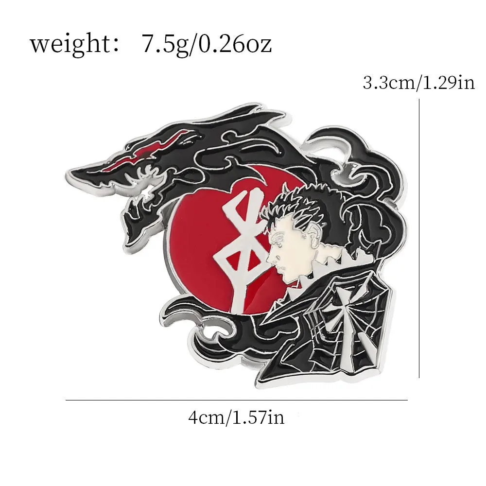 Manga Enamel Pins Brooch For Women Anime Lapel Pin For Backpack Bags Badge Clothes Decoration Gifts Cosplay Accessories