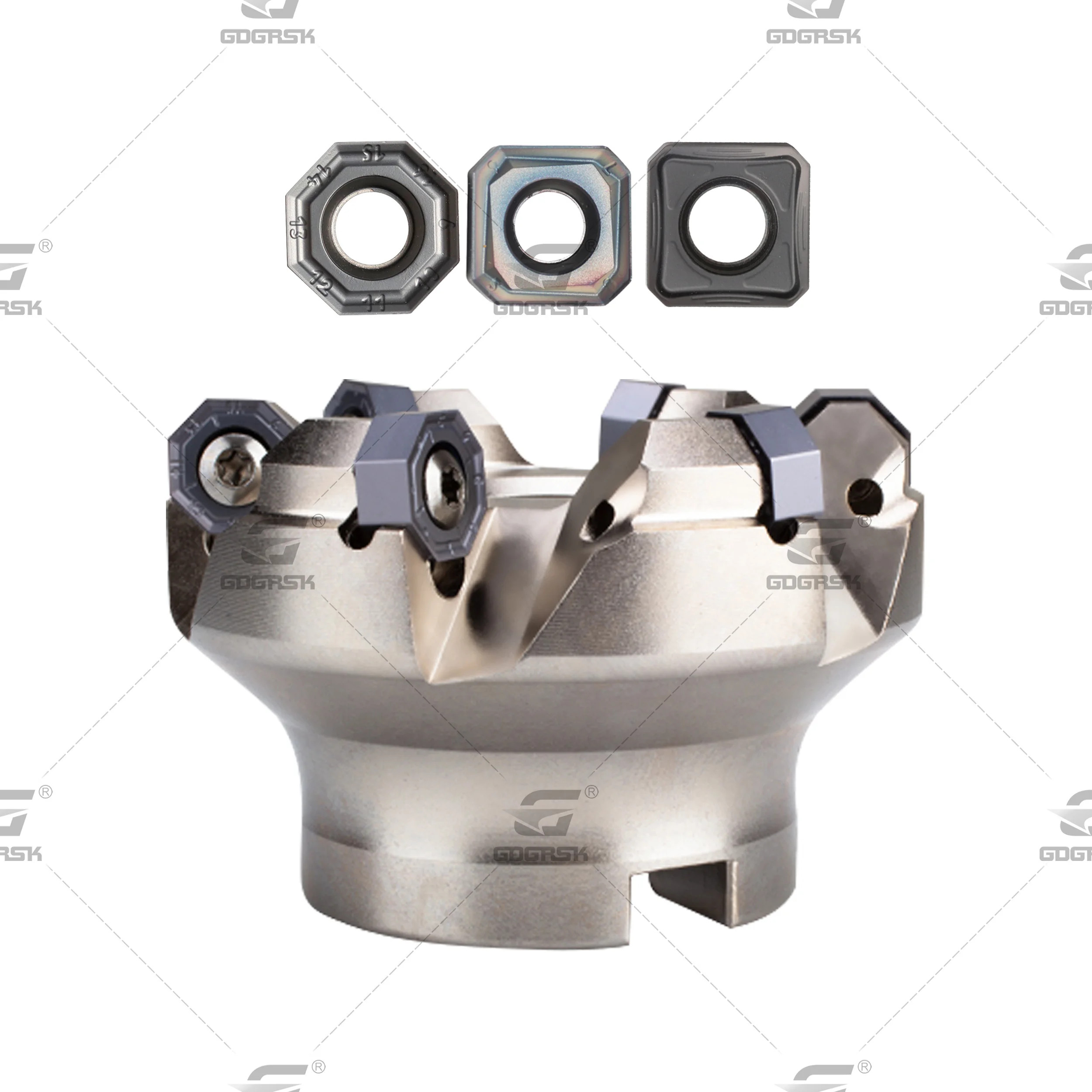50 63 80 Double-sided roughing 45 degree face milling cutter head for ONMU SNMU1305 SNMX Series carbide insert CNC machine
