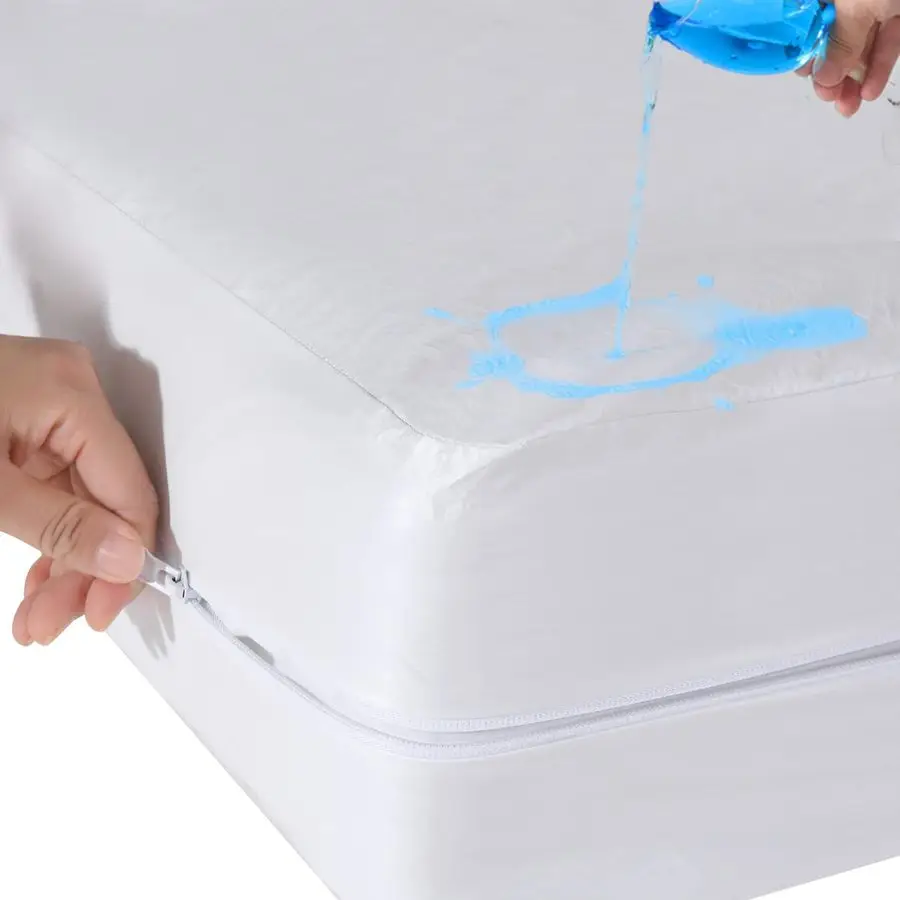 

Pack Twin Zippered Mattress Protector,Waterproof, Urine Proof Cover for Pets and Kids, SixSided Fully Encased, Fits 1013 Inch De