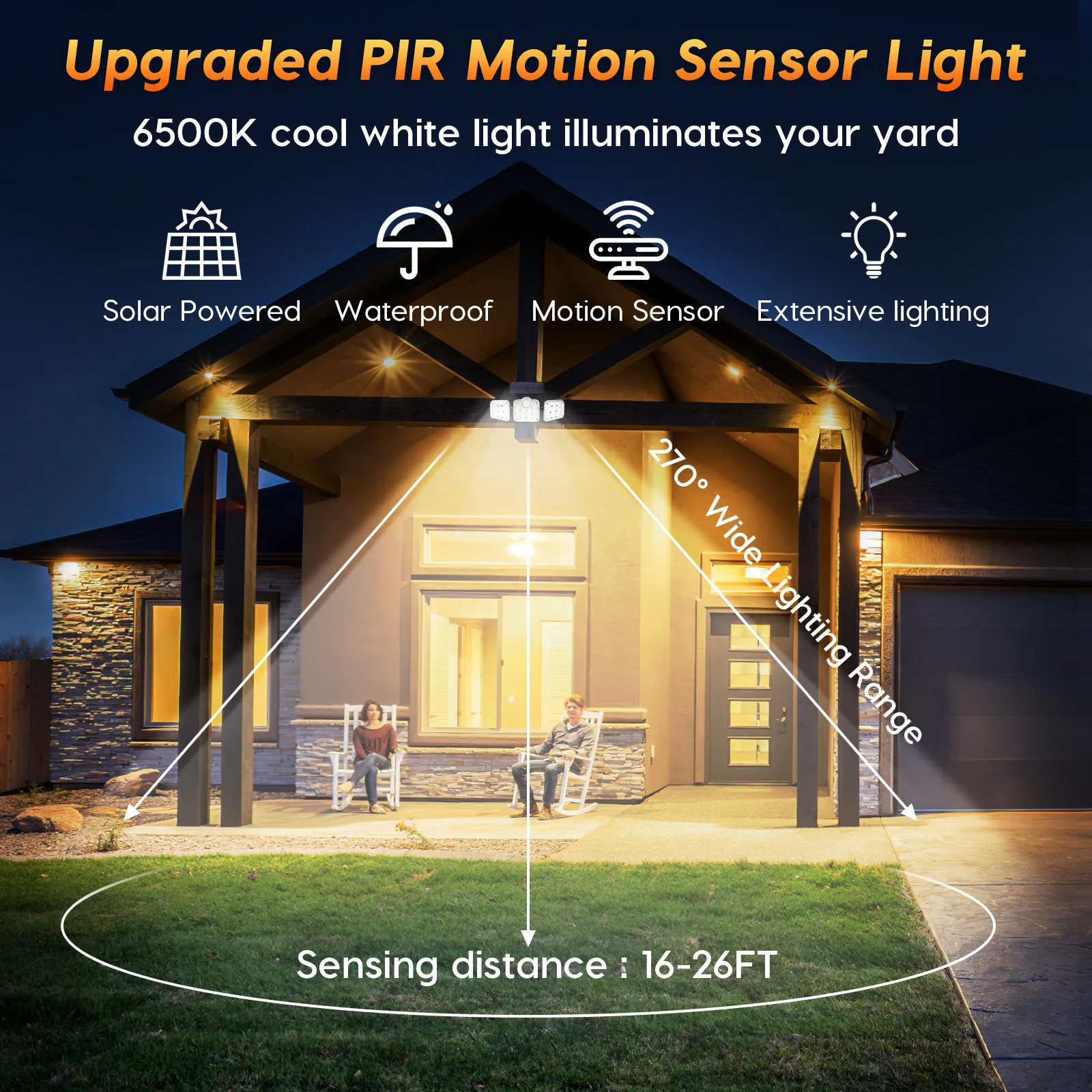 

Solar Motion Lights 164 LED Outdoor Garden Street Wall Security Night Lighting Solar Lights Solarleuchte Solarleuchte