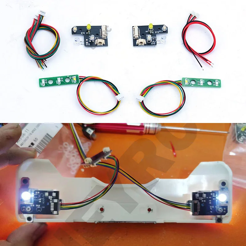 RC Truck LED Front and Rear Lighting System Taillight Headlight for 1/14 Tamiya Tipper Dump LESU TGS MAN Car Accessories