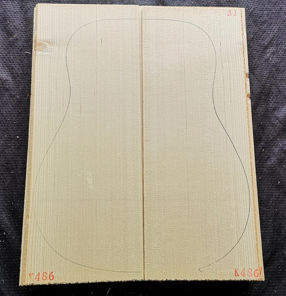 3High Grade Alps Spruce Solid Wood Guitar Top Board Tone Wood Guitar Panel Handmade Guitars Making Material 4.5*215*550mm