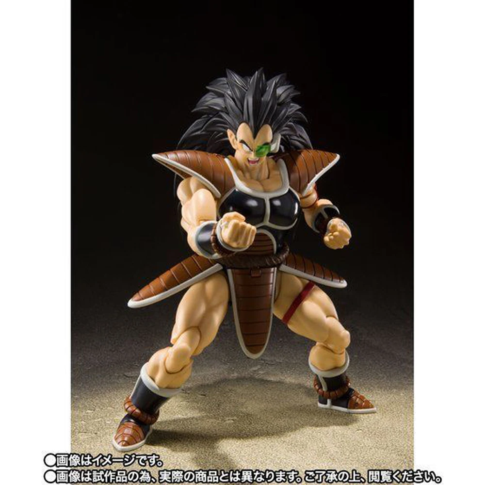 In magazzino originale Bandai shfiguards Dragon Ball Z Raditz Figure Anime Genuine Action Model Toy