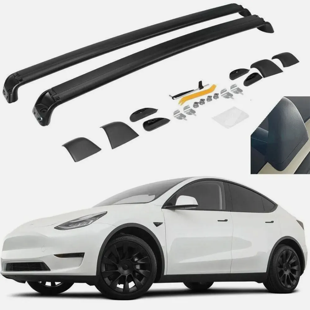 For Tesla Model Y 2020-2022 2023 2024 Roof Rack Rail Cross Bar Luggage Carrier