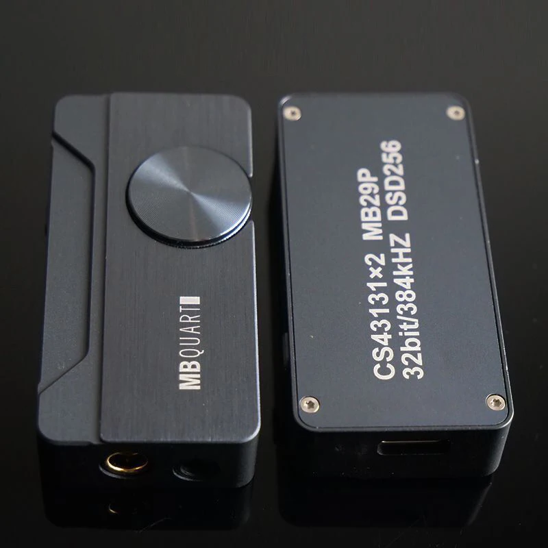 MBQUART DAC Dual CS43131 Chip Earphone Power Amplifier 2.5/3.5/4.4mm Interface DSD256 Headphone AMP for Apple Android Computer