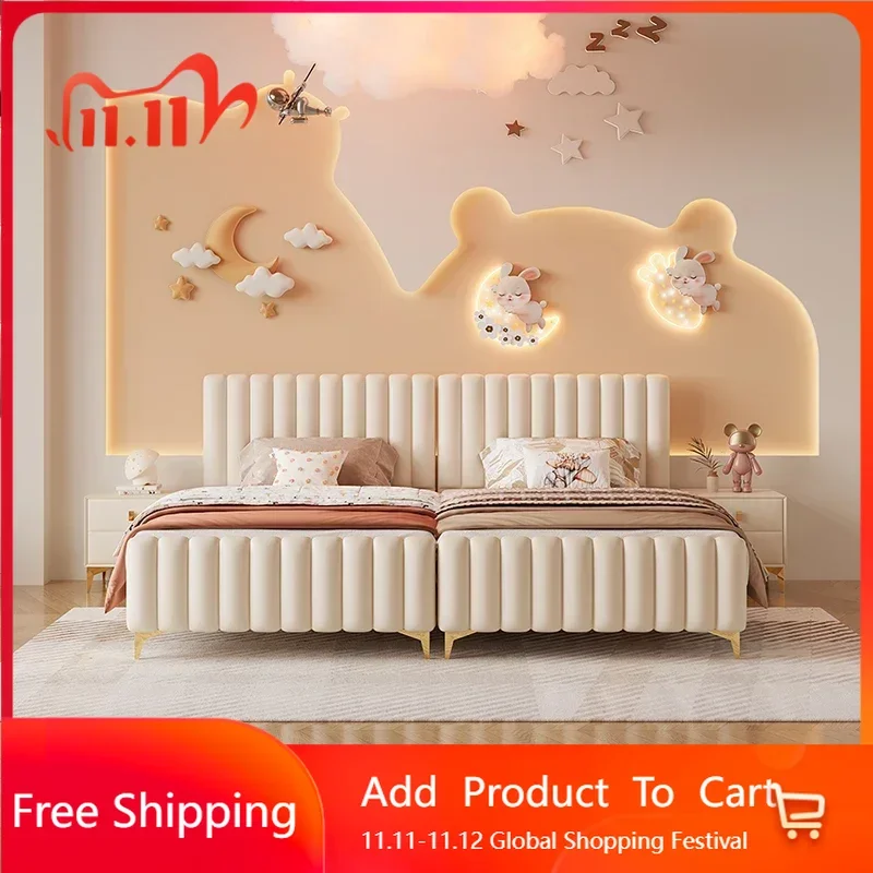 

Ленивая роскошная современная кровать для детей, эргономичная компактная детская кровать для девочек и мальчиков, одиночная лофт-макияж, мебель для отелей Camas De Casal