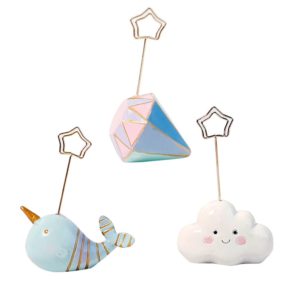 

3Pcs Message Clip Strong Holding Power Rust Resistant Photo Hanging Clips for Pictures Cards Prints Home Office Organization