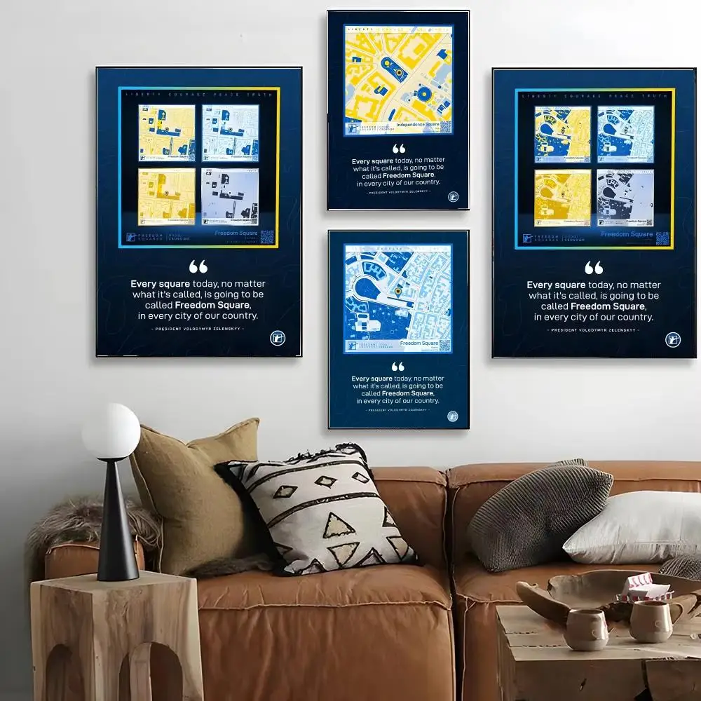 Anime F-Freedom Squares Game Poster HD Decorative Wall Art for Living Room Bedroom Café Stylish Home Décor Gift