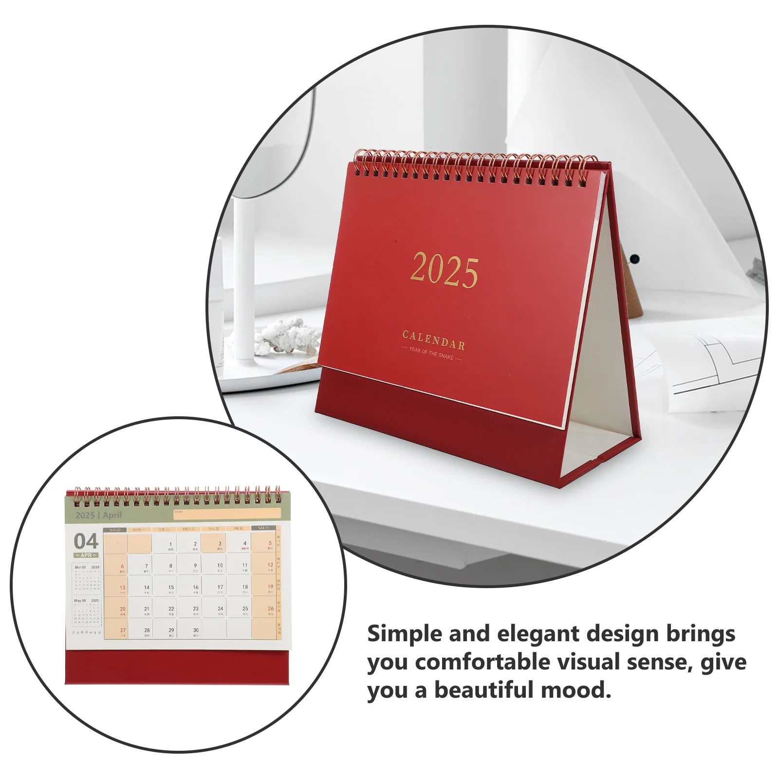 

Delicate Calendar Academic Year Desk Standing Decoration Desktop