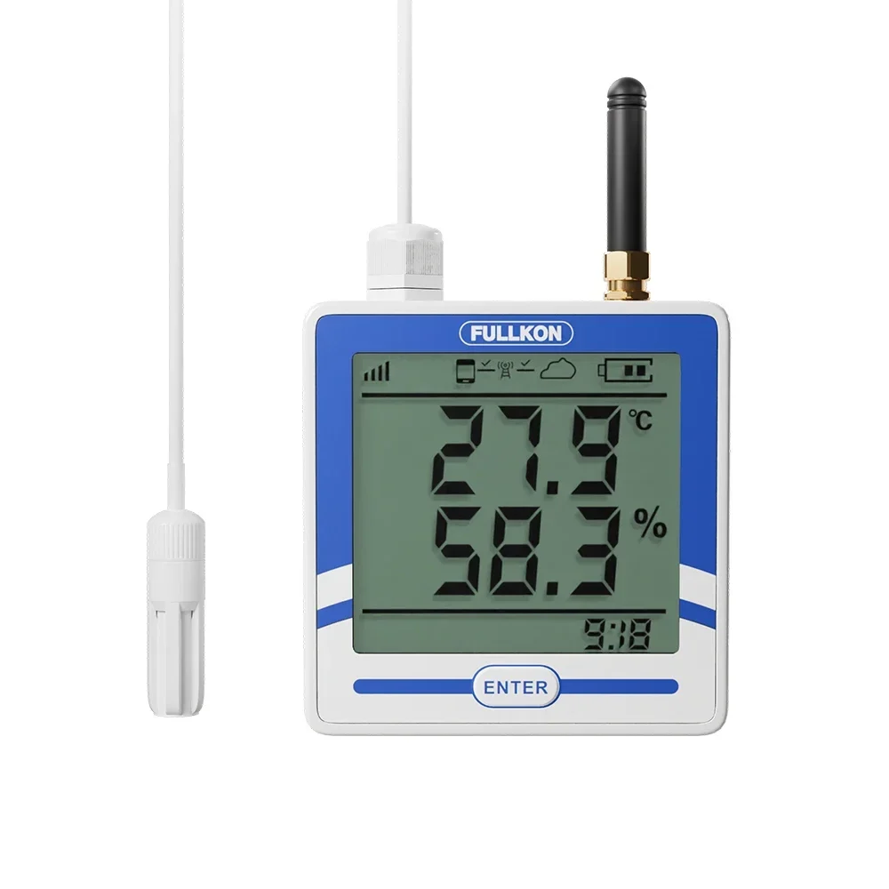 

Wireless Digital Temperature Humidity Meter ABS Remote SMS App Monitoring Agricultural Greenhouse Breeding Room Cold Storage ODM