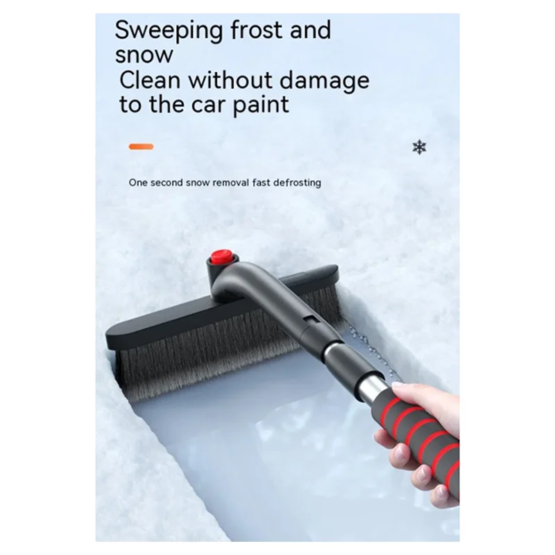 Car Snow Shovel Extendable Ice Scraper Detachable Windshield Brush Winter Auto Cleaner Tool Snow Removal Broom
