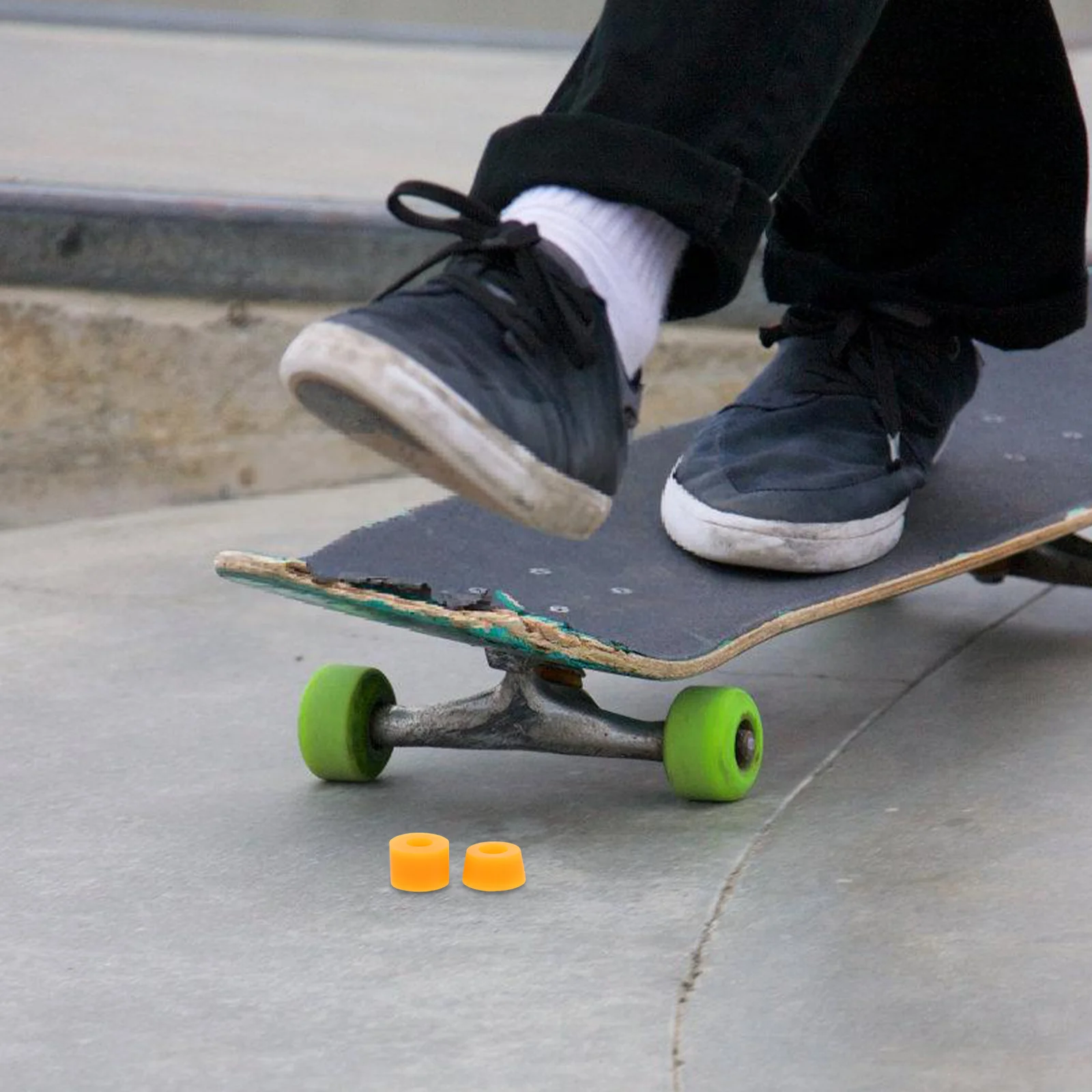 4 قطعة منصات امتصاص الصدمات لوح التزلج عالية المرونة بولي PU توسيد ل ركلة مزدوجة Longboard الاستقرار حماية والعتاد عدة #4