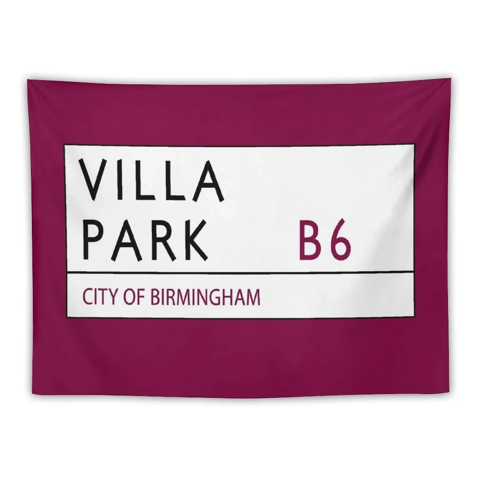 Villa Park Road Sign Tapestry Decoration Wall Home Decorations On The Wall Funny Tapestry