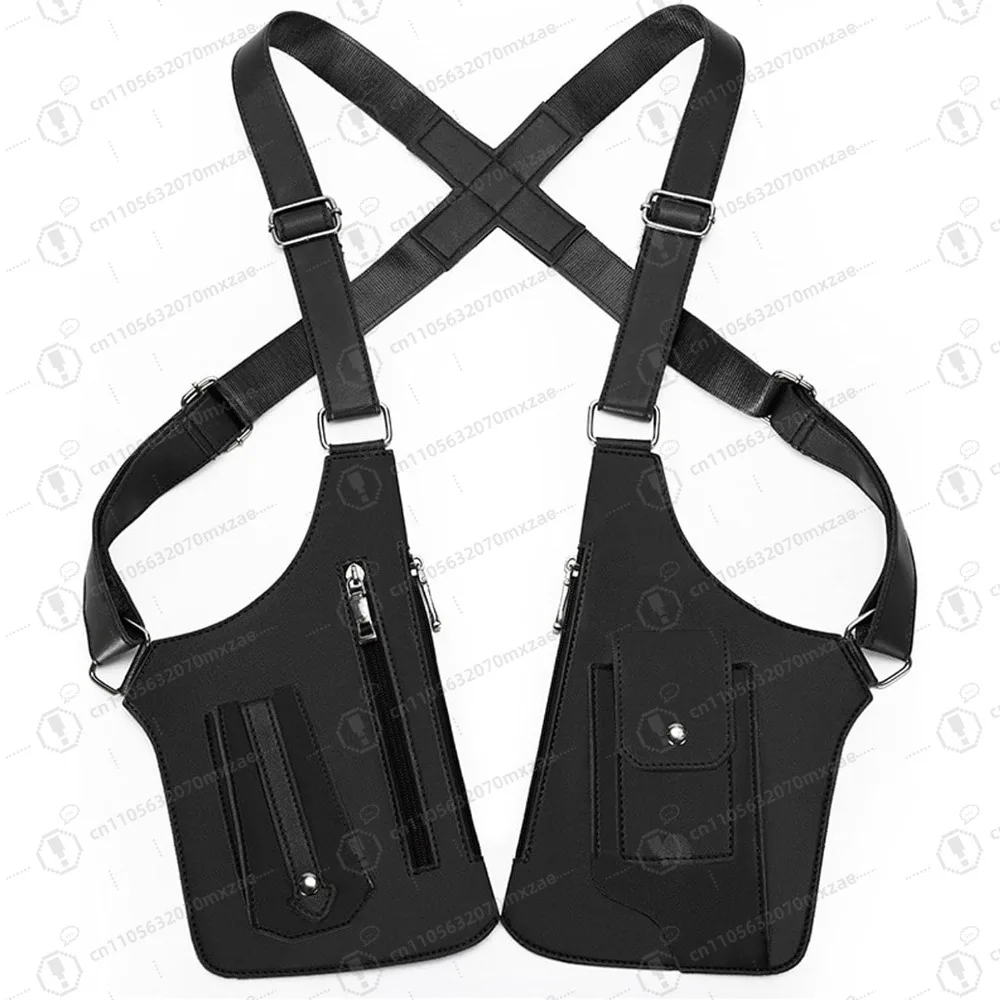 

Multi-Pocket Anti-Theft Double Shoulder Bag,Double Shoulder Armpit Bag,PU Leather DoubleShoulder Pouch(Black,Brown,Green)