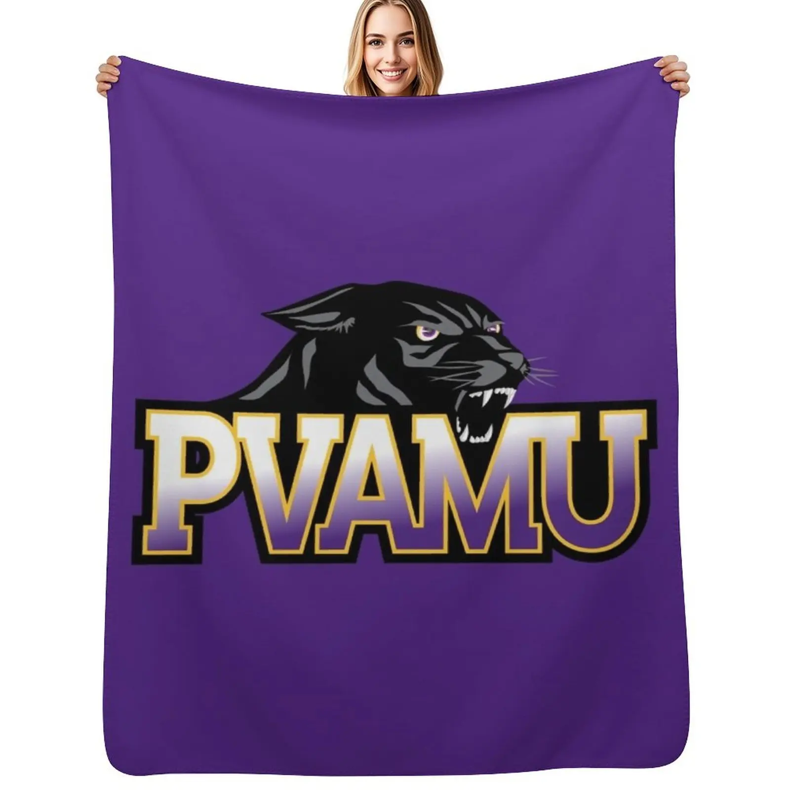 

the Lady Panthers Prairie View A&M Panthers-icon Throw Blanket Lightweight Warm Blanket for Travel Camping