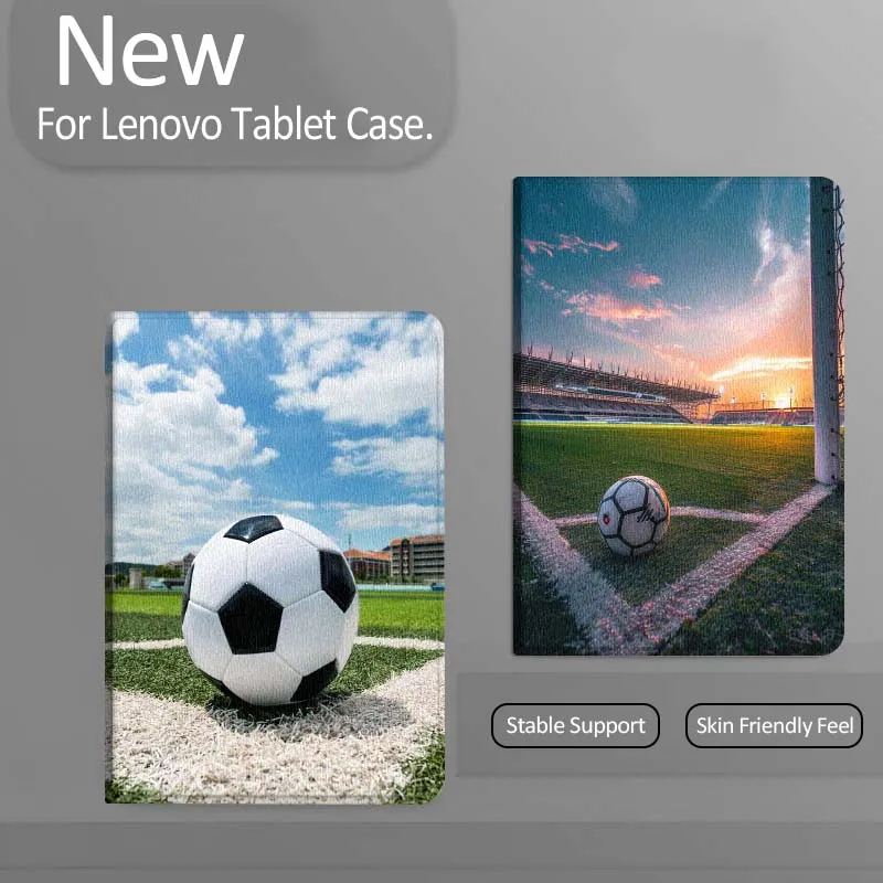 

Black White Soccer Ball For Xiaoxin Lenovo Tab Pad K11 K10 M10 P11 3rd Plus Pro Legion Y700 Y900 Gen4 2 Tablet Case Gift
