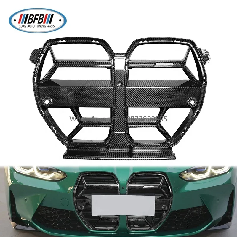 

Dry Carbon Fiber Front Grille CSL Style Bumper Grill For 21-23 BMW M3 G80 M4 G82 G83