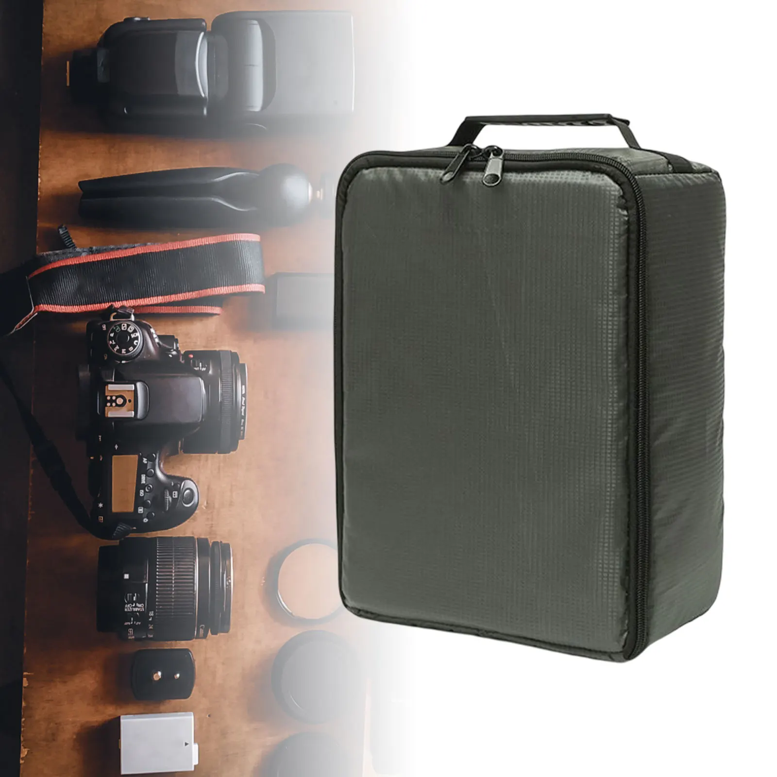 Camera Protective Carrying Bag Handbag Shockproof Waterproof Soft Padded Durable Camera Storage Bag for DSLR SLR Cameras