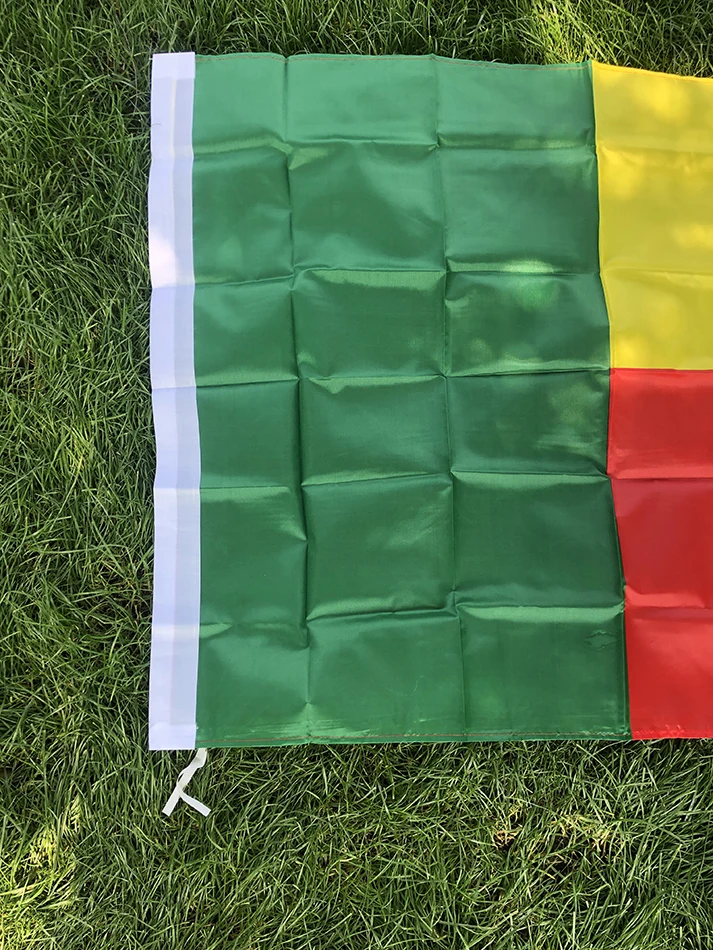 علم Benin الوطني 90x150 سنتيمتر 3x5ft بوليستر معلق لافتة علم Benin للديكور المنزلي الداخلي والخارجي #2