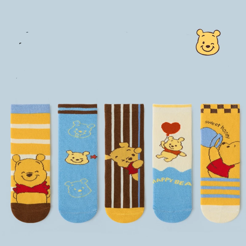 5 أزواج الخريف الأطفال الجوارب الكرتون أنبوب الجوارب الوردي القط جوارب قطنية الفتيان والفتيات الطفل الجوارب S-XL