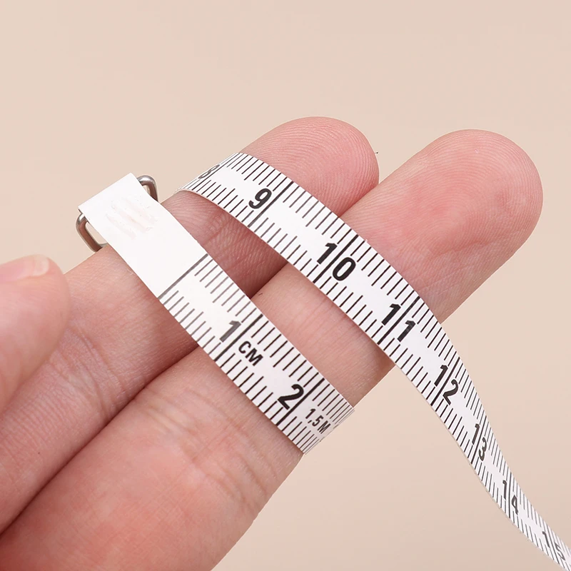 Mini ABS Plastic Measure Ruler Centimeter Inch Roll Tape 150/60Inch Keychain Tape Measure Portable Retractable Measuring Tool