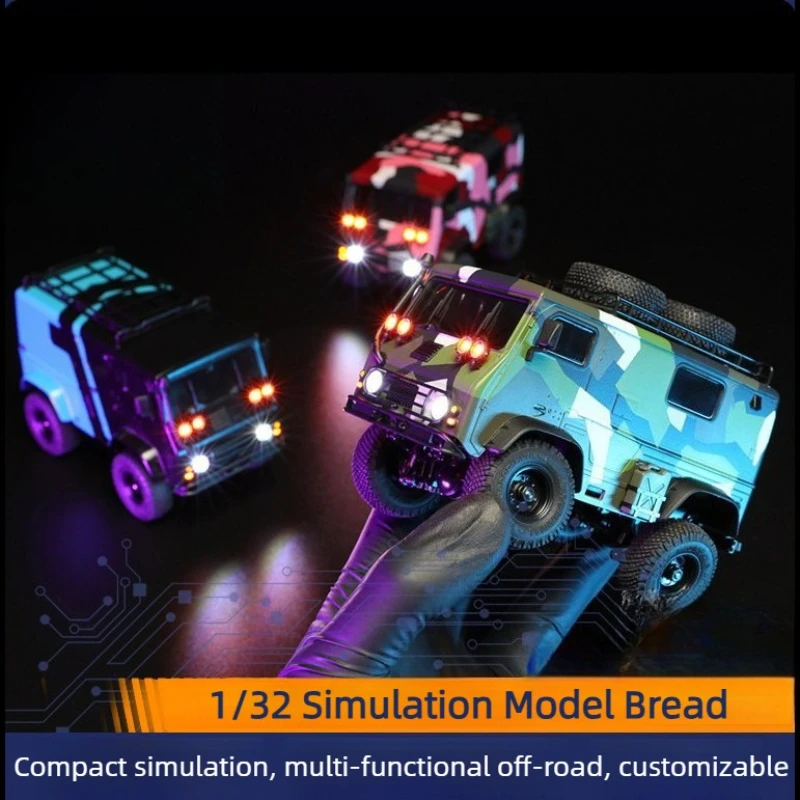 

OH32V01 KIT RC 4WD Minivan Multi-functional Light Off-road Truck Remote Control Model Simulation Electric Toy Car