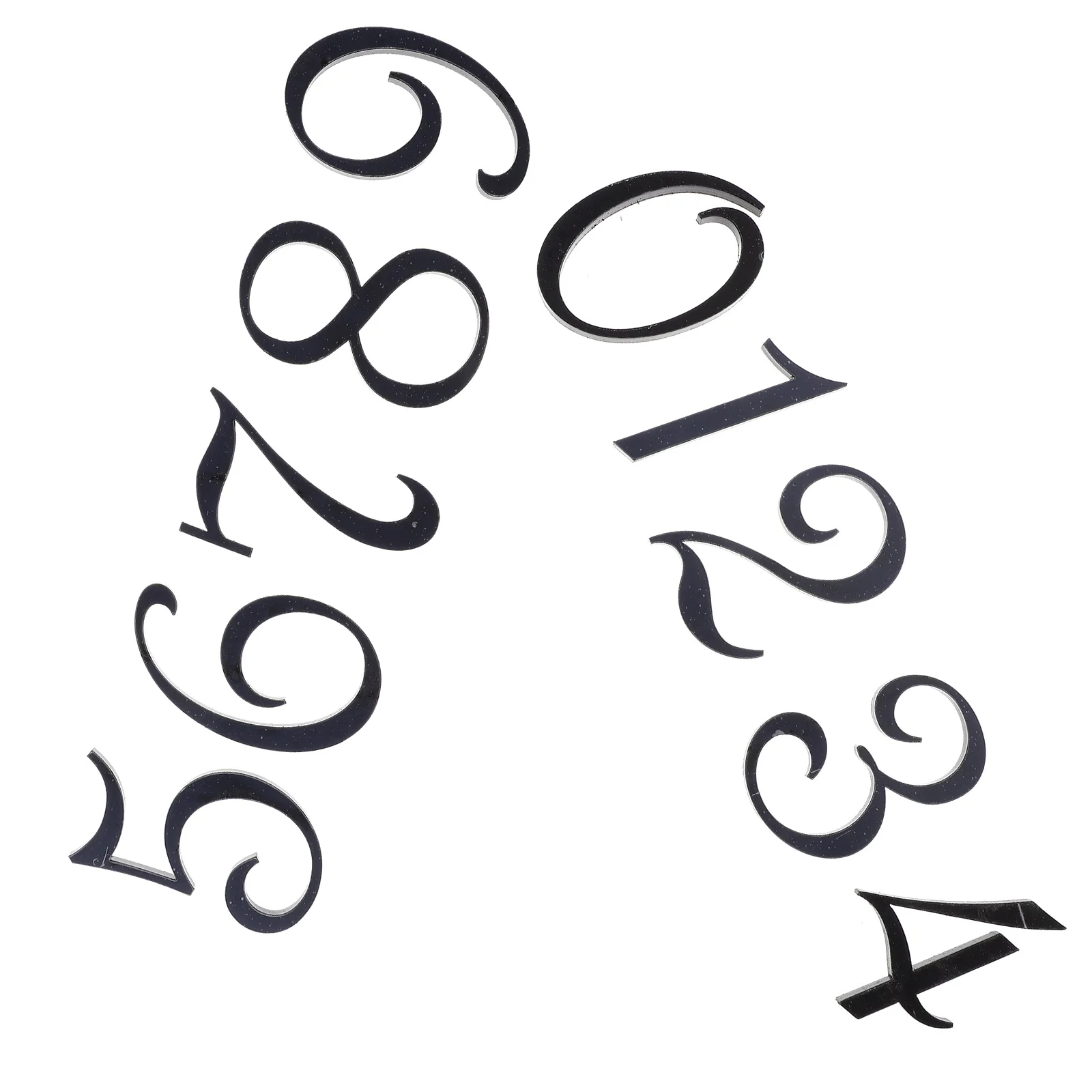 

10Pcs Numbers for Outside Mailbox Wooden Doors Easy to Read Creative Shape Versatile Home Decoration