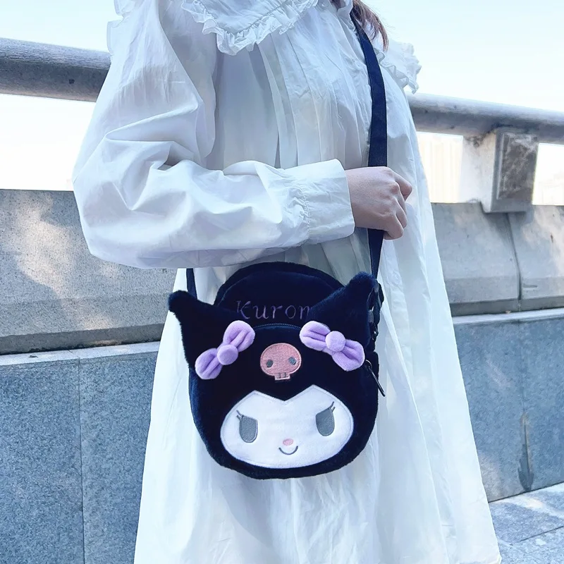 Mignon cannelle en peluche sac de messager Lolita une épaule Mini sac de téléphone portable sac de changement Jk fille coeur loisirs mignon jouet cadeau de noël