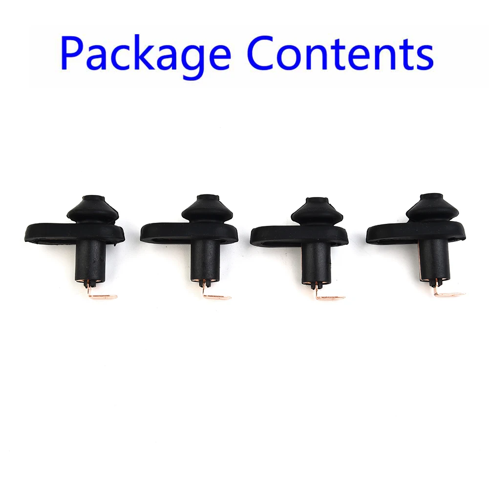 4 Pcs Car Vehicle Interior Door Courtesy Light Lamp Black Switch Button Tool 700836705970 For All Auto Door Courtesy Light