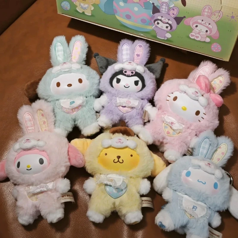 

Подлинная глухая коробка Sanrio Elf Rabbit V3, загадочная коробка-сюрприз, милая детская фигурка Kuromi ручной работы, украшение, индивидуальный подарок