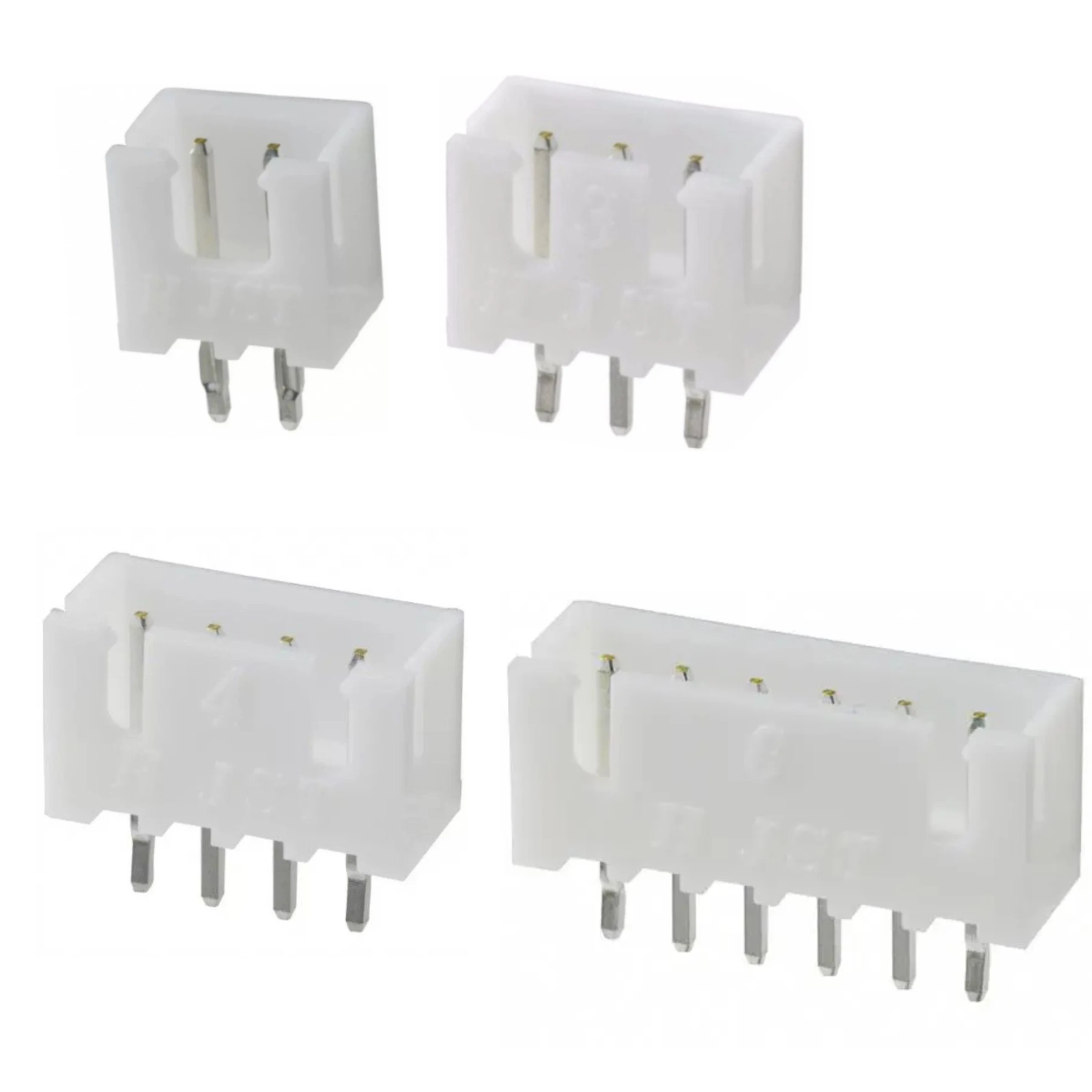 

50PCS original, XH connector, plug-in, 1x2P~16P, 2.5mm spacing, 3A, -25 ℃~+85 ℃, 250V, PA66，UL94V-0 ，H=7mm，W=5.75mm