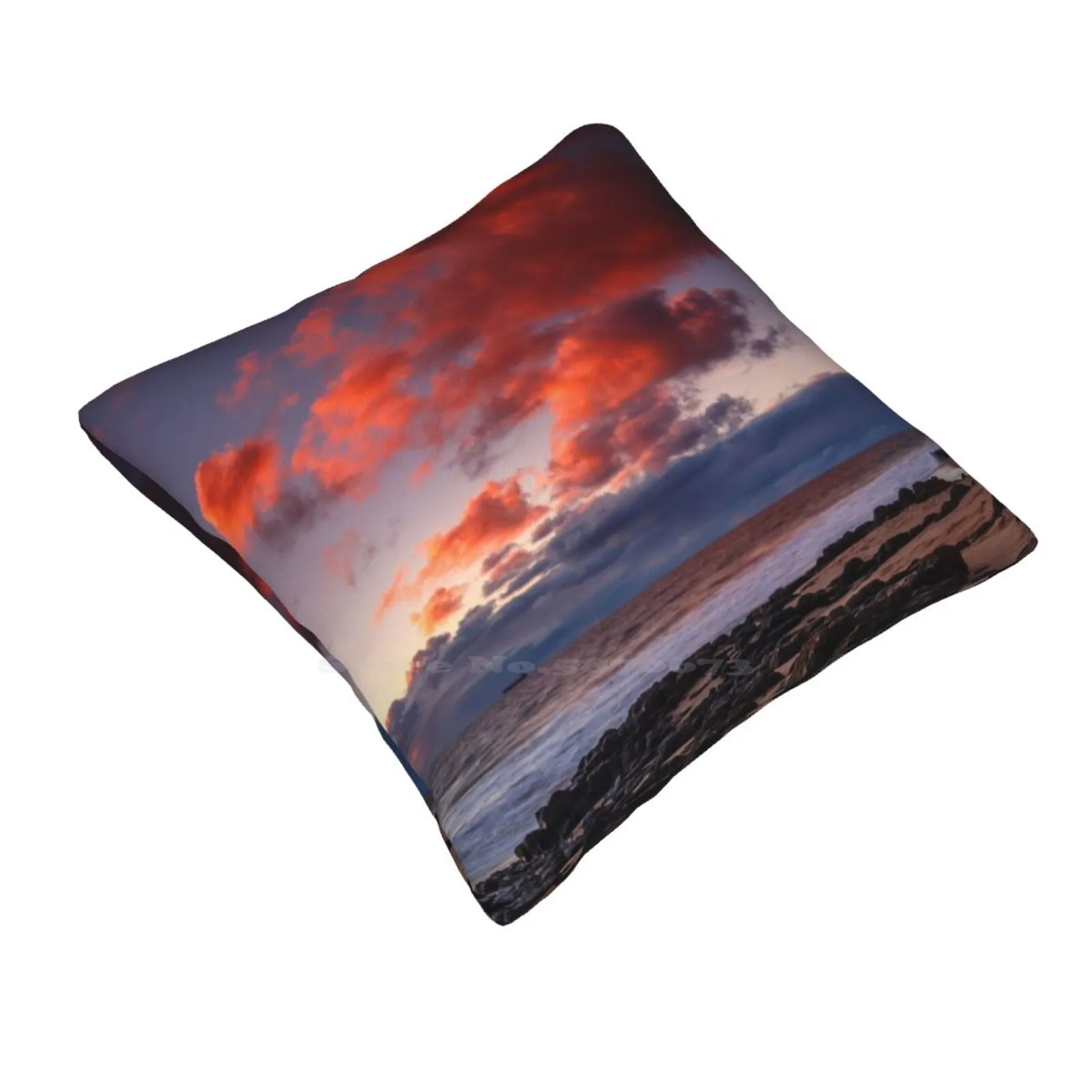 Sunset Soft Comfortable Pillowcase Sunset Dusk Indian Ocean Seascape Landscape Weather Colour Sky Low Light Bunbury Western