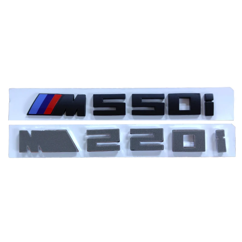 3d ABS Black Logo M 135i 140i 235i 240i 550i 760i Emblem Badge Car Rear Trunk Sticker For BMW F20 F40 F22 F44 G30 Accessories