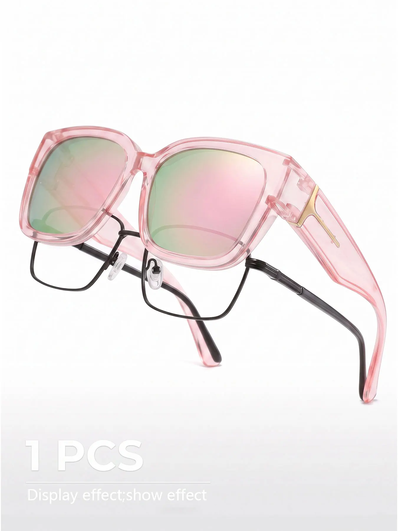 1 Pair of New European and American Style Fashionable Classic Eyeglasses for Men and Women, Suitable for Prescription Lenses, Wide-Rim Design, Suitable for Various Activities, Full-Frame Glasses, Everyday Casual Sungla