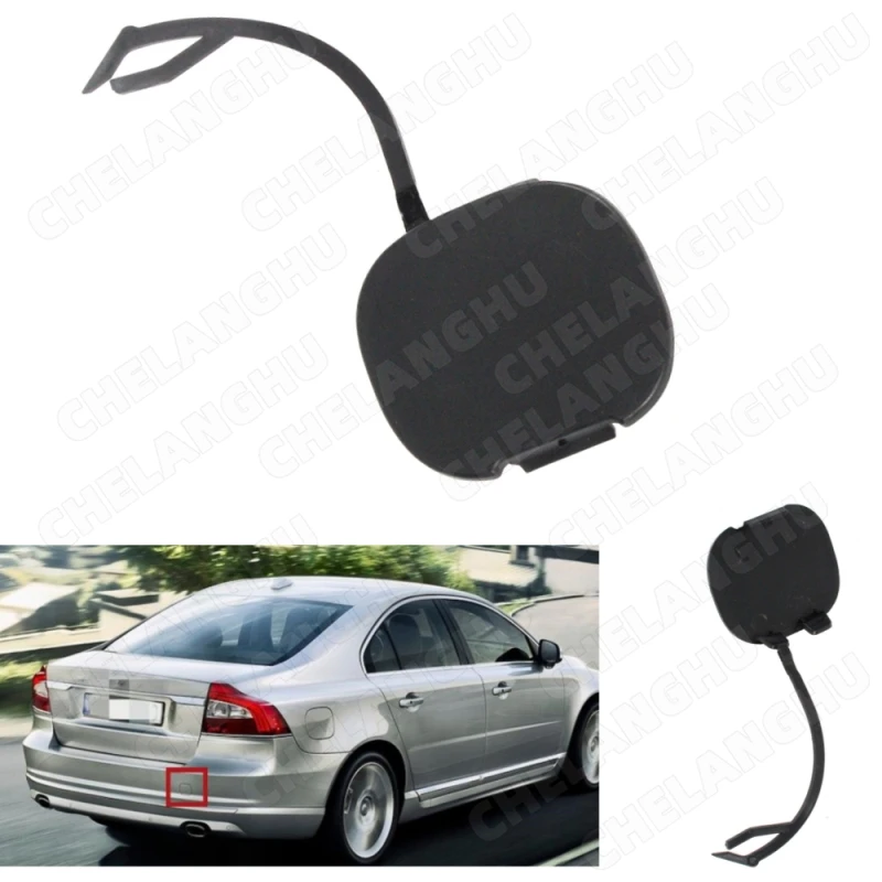 

1Pc Rear Bumper Trailer Cover For Volvo S80 2007 2008 2009 2010 2011 Tow Eye Cover Hook Cap Auto Accessories 39870501