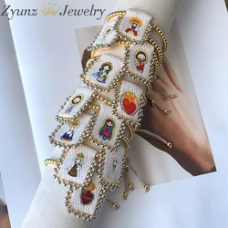 5PCS, New Love Bracelet for Women Handmade Pulseras Golden Copper Beads Religious jewelry Boho Trendy Accessories